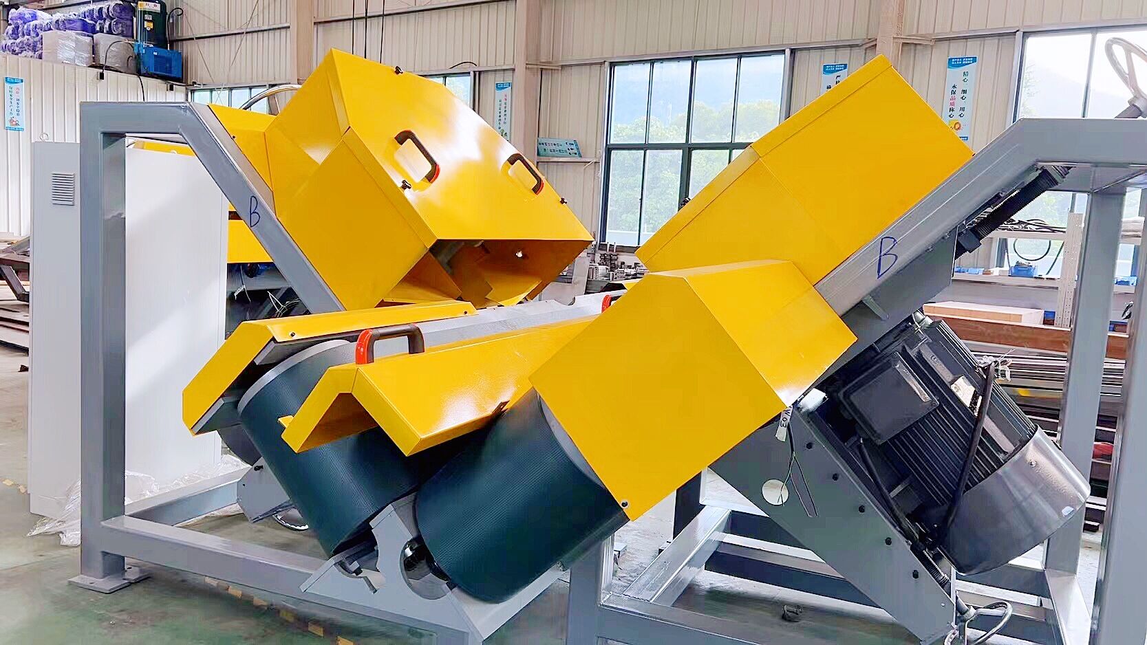 Машины для резки тонкая каменных шпона двойных лезвий (1)